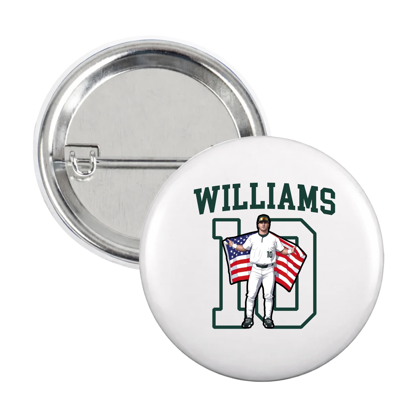 Game Day Button — Shirsey in White