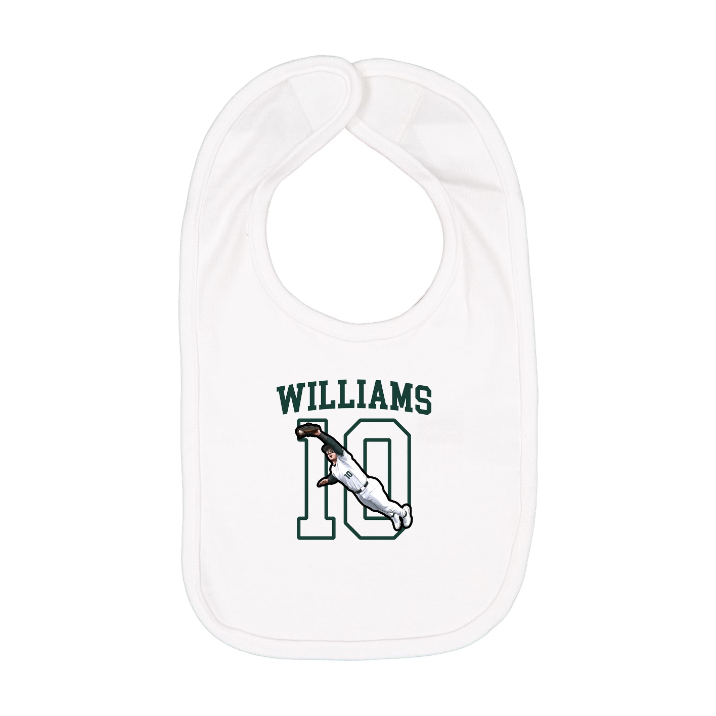 Infant Bib — Shirsey in White