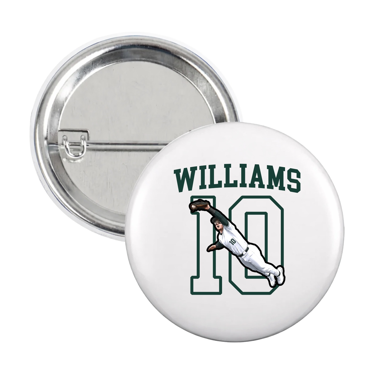 Game Day Button — Shirsey in White