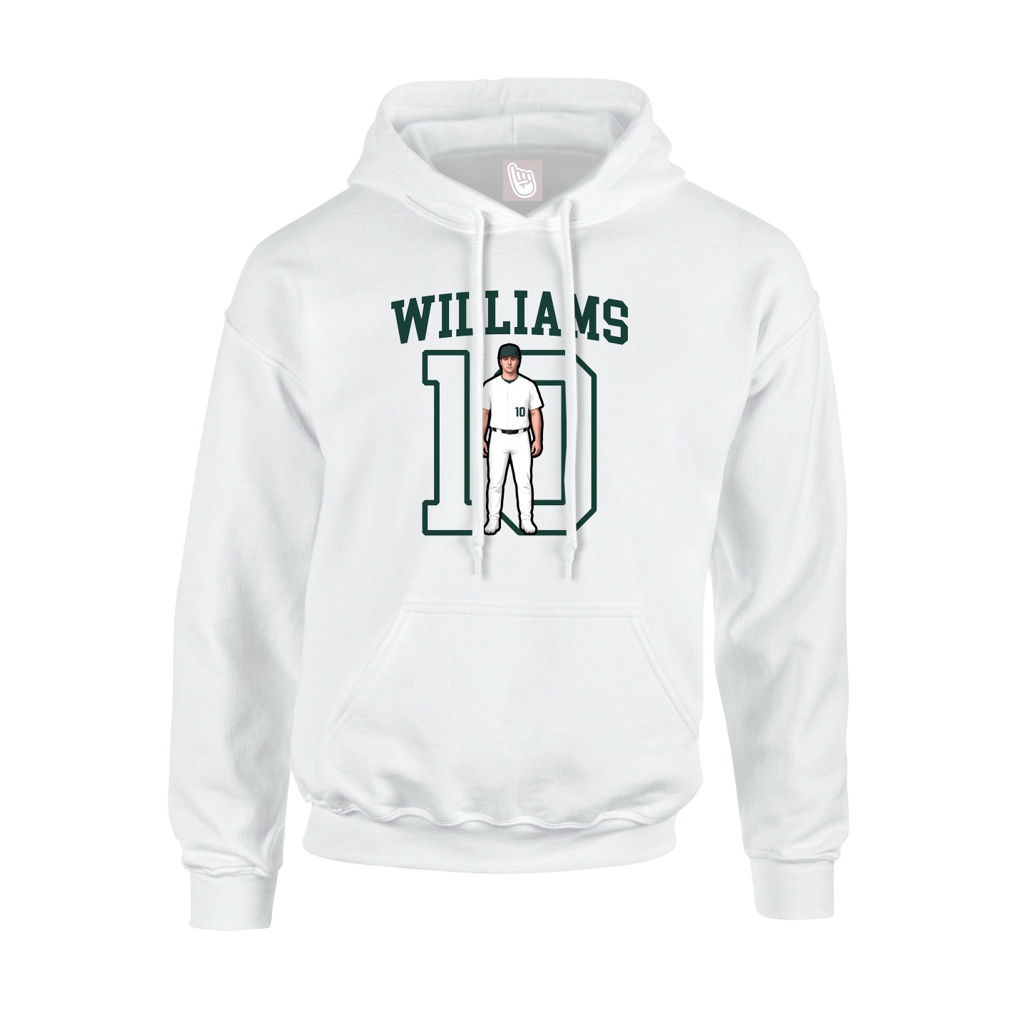 Hoodie — Shirsey in White