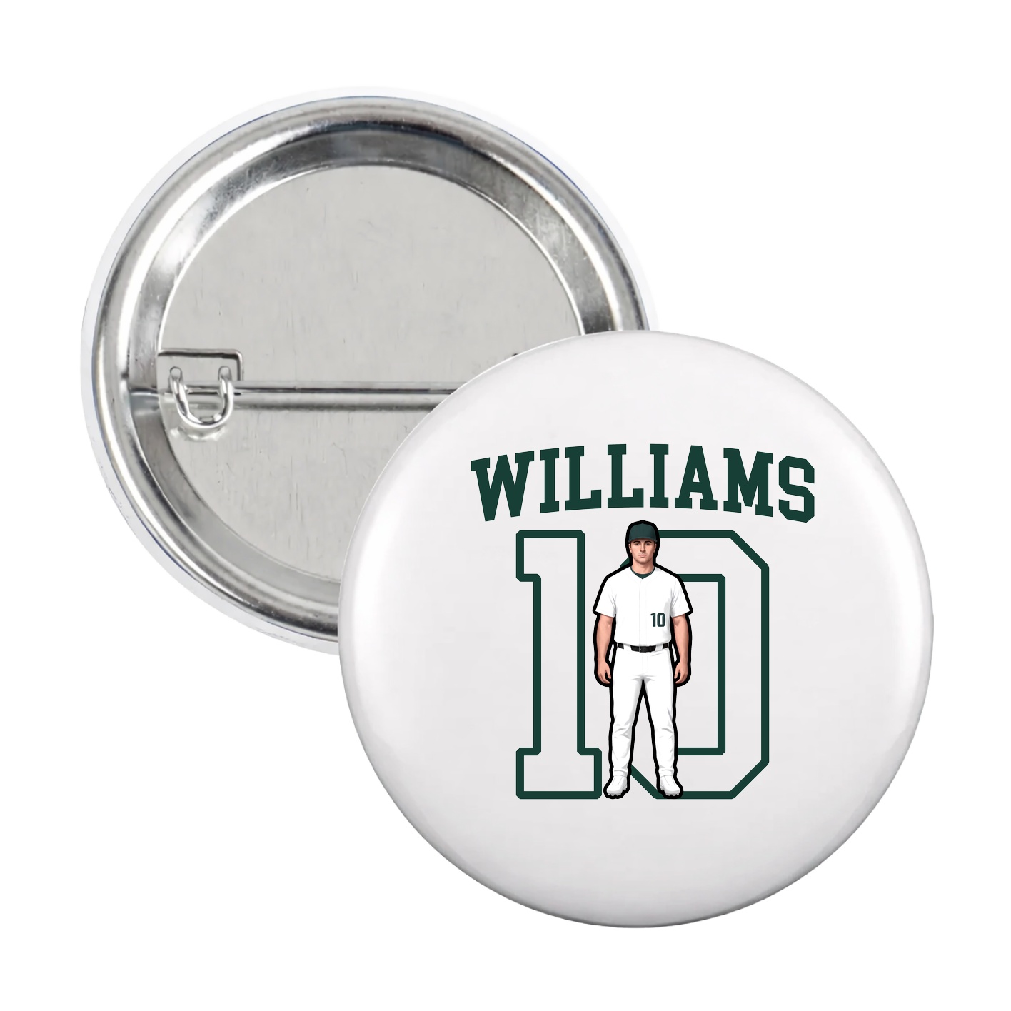 Game Day Button — Shirsey in White