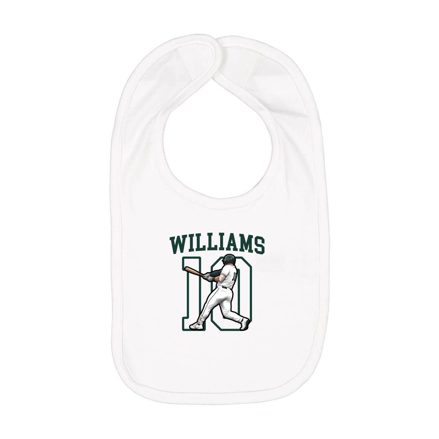 Infant Bib — Shirsey in White