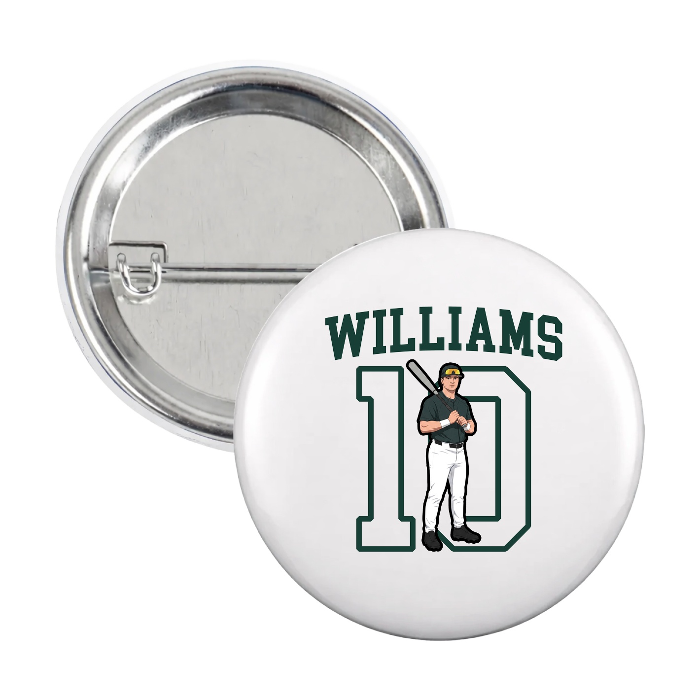 Game Day Button — Shirsey in White