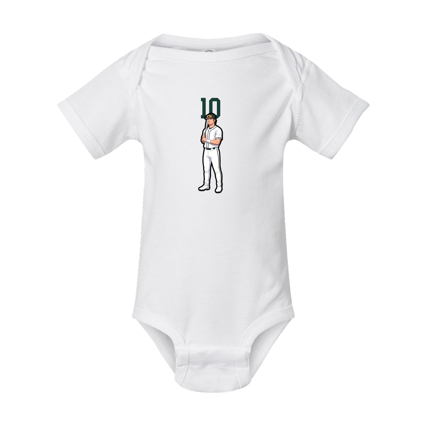 Baby Onesie — Number Top in White