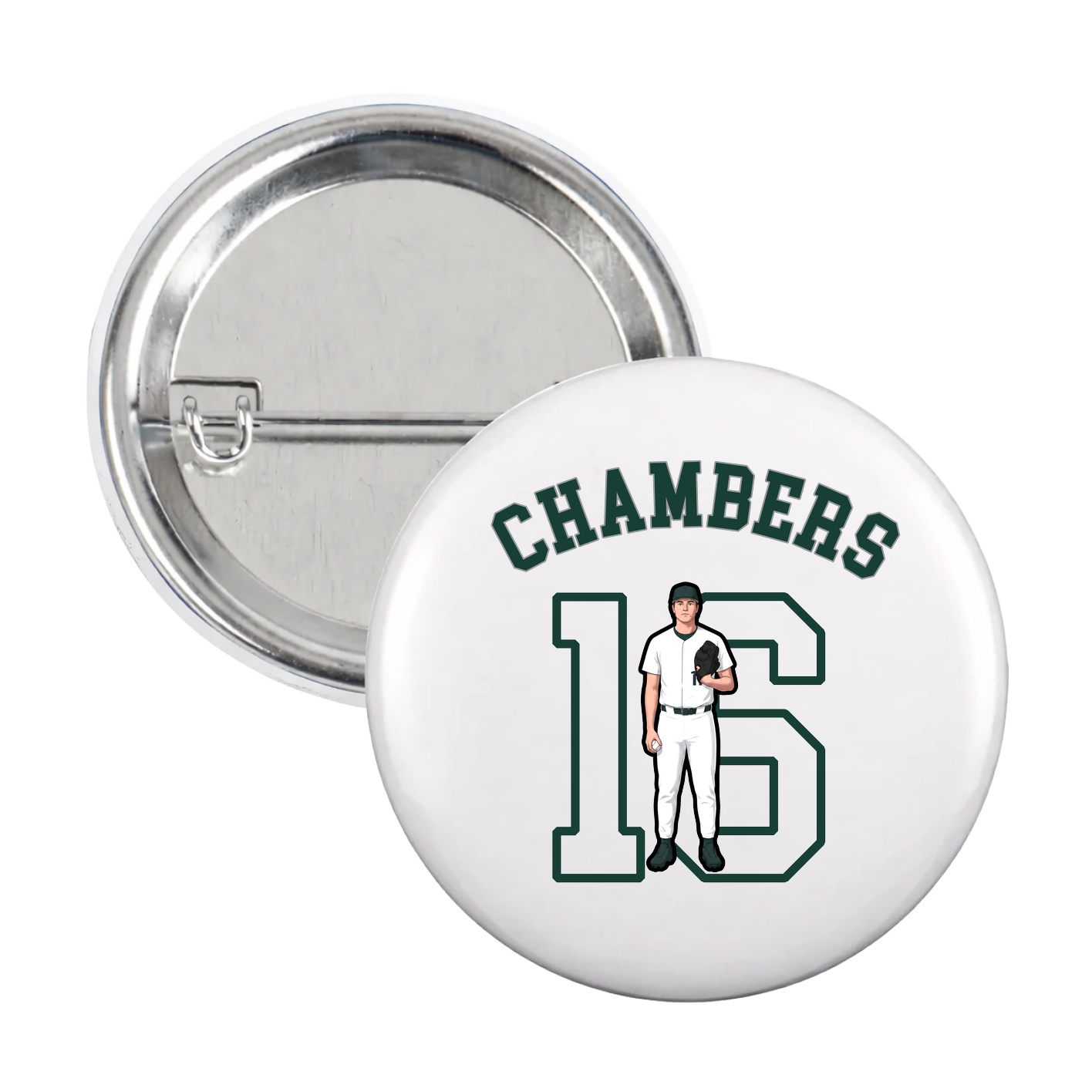 Game Day Button — Shirsey Arch in White