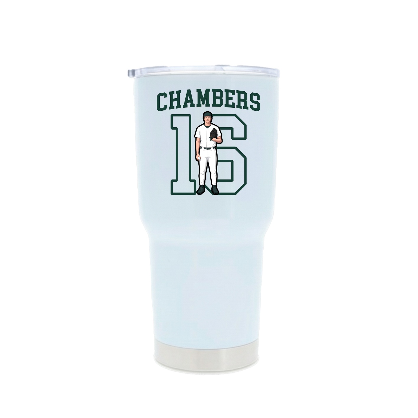 30oz Stainless Steel Tumbler — Shirsey in White