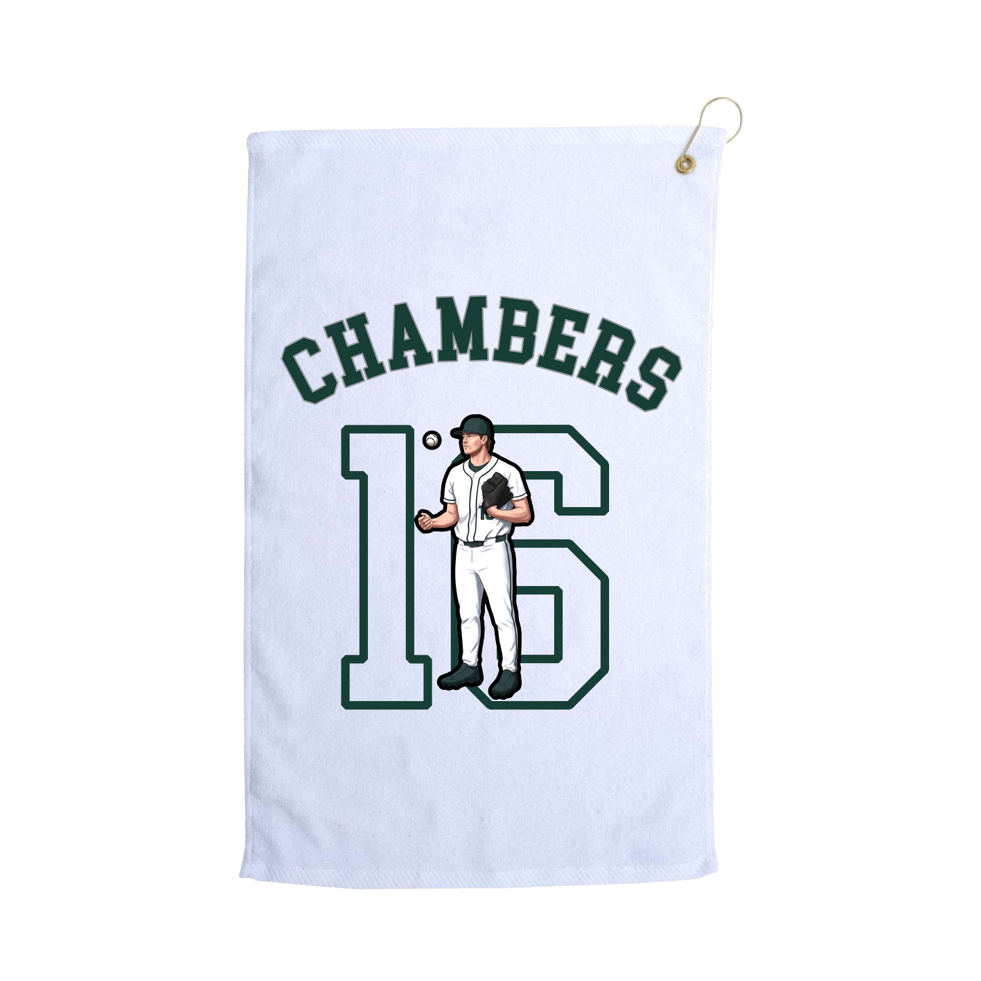 Golf Towel — Shirsey Arch in White