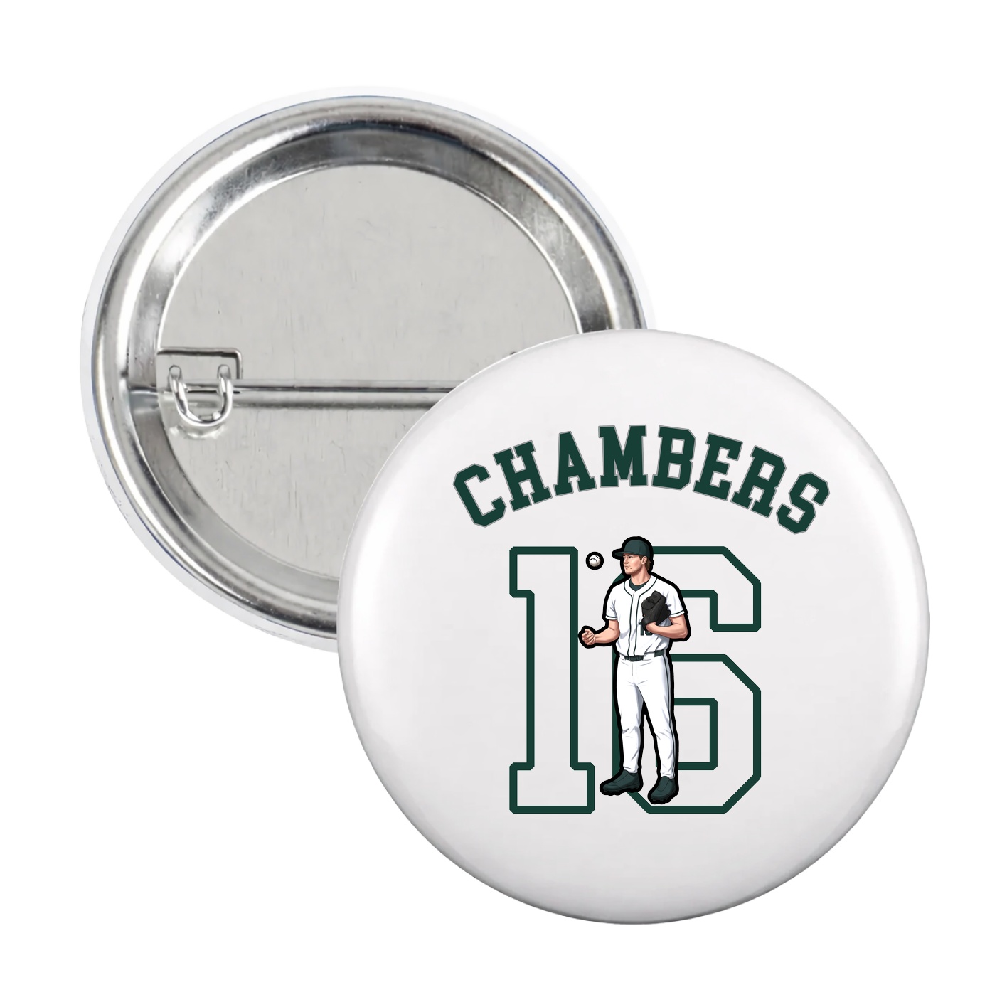 Game Day Button — Shirsey Arch in White