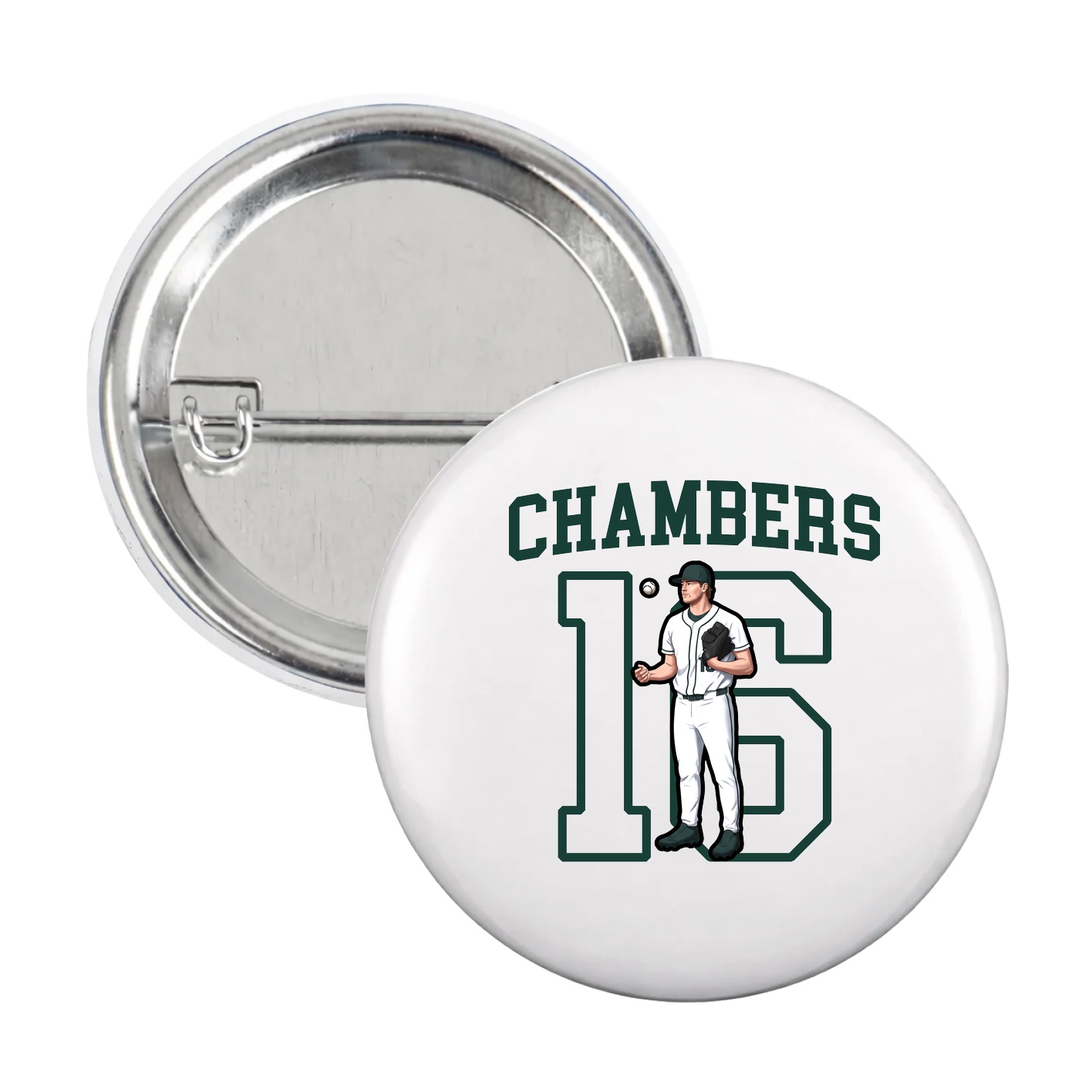 Game Day Button — Shirsey in White