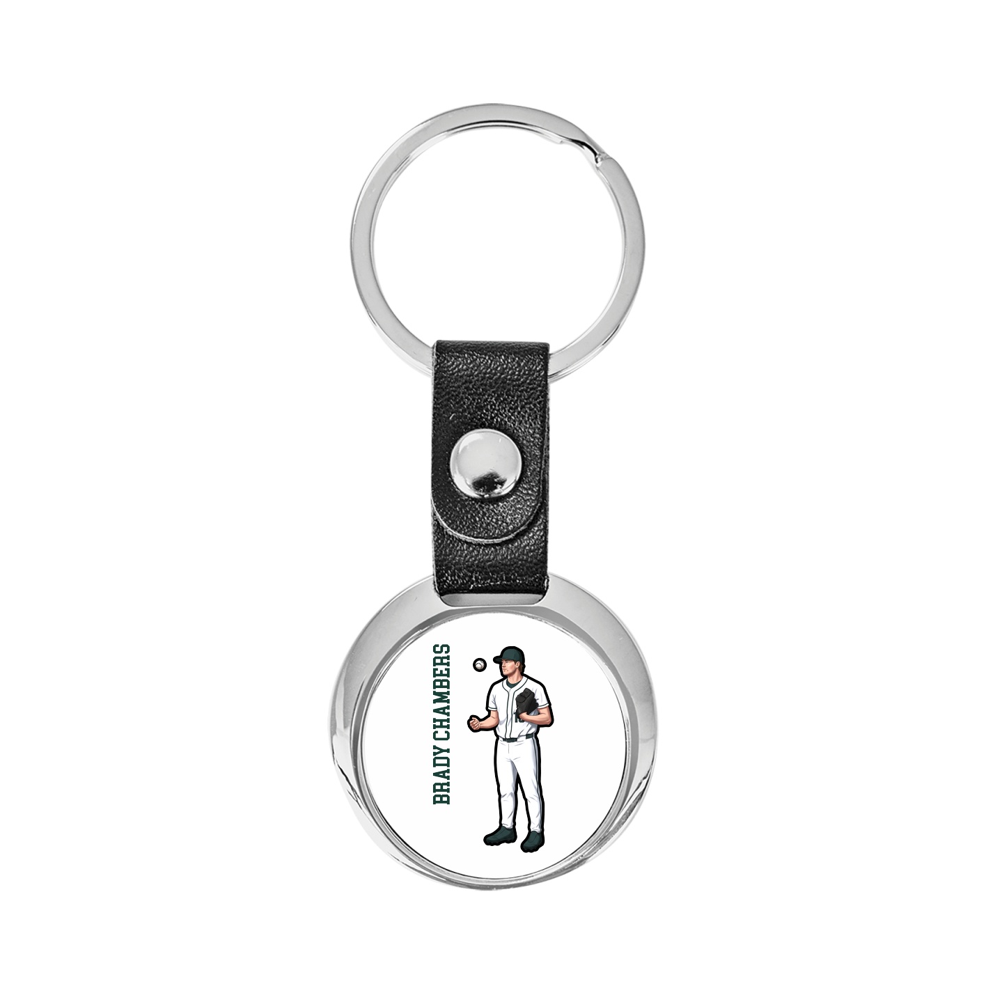 Key Chain — Name Vertical in Classic