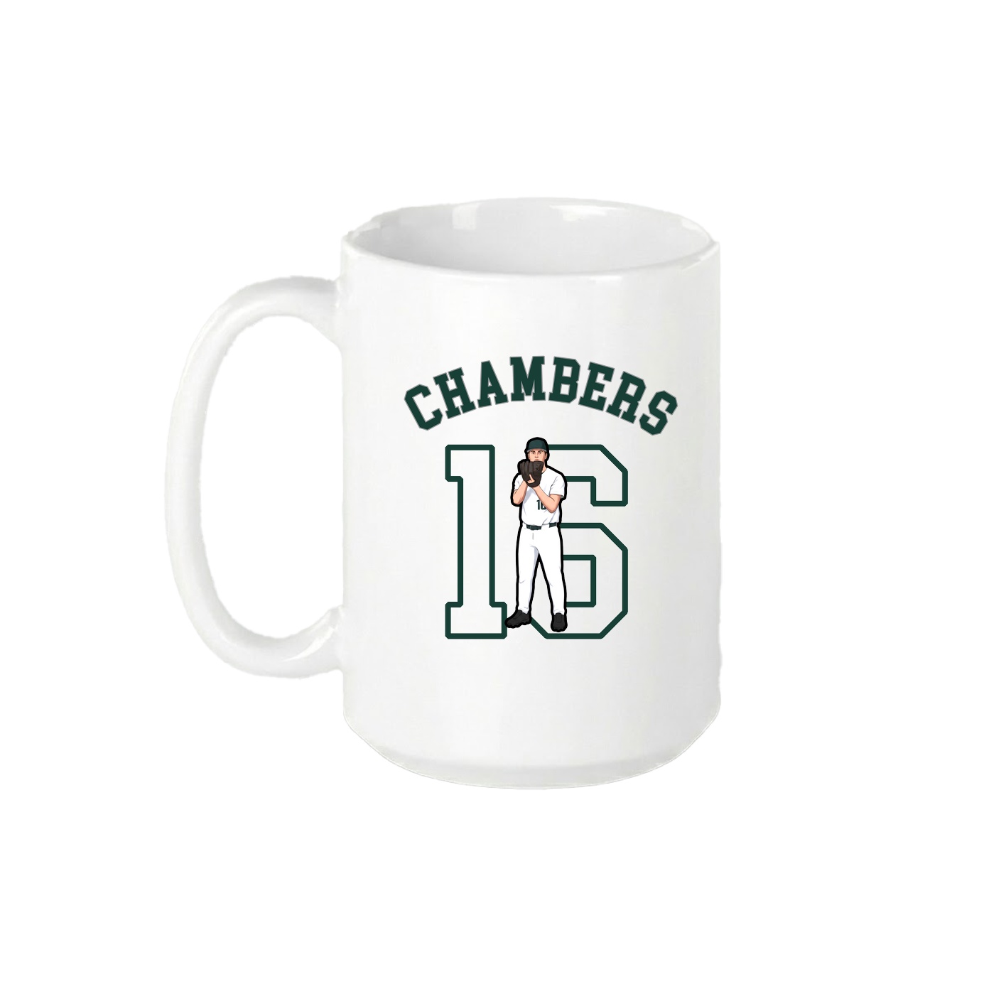 15oz Coffee Mug — Shirsey Arch in White