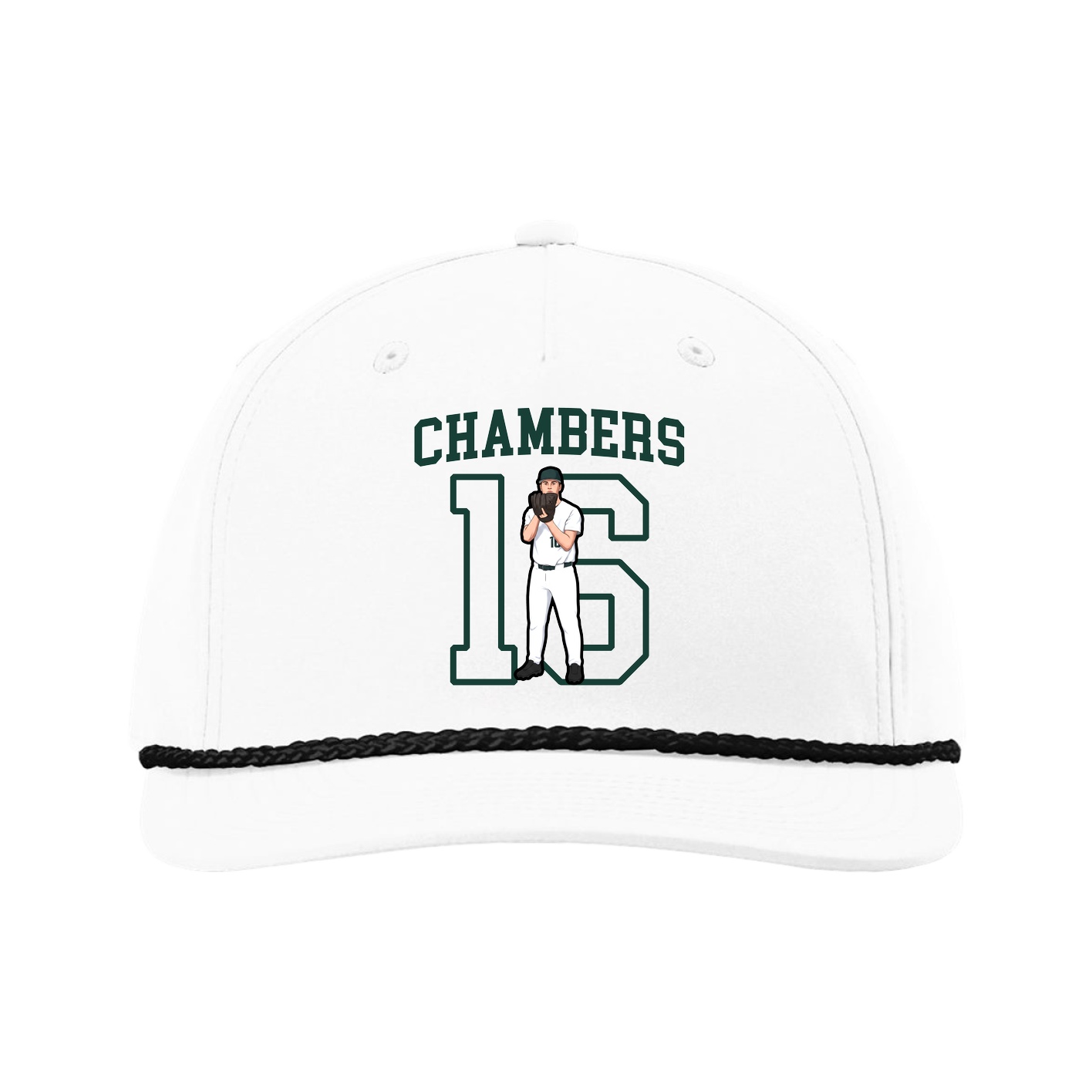 Five-Panel Classic Rope Cap — Shirsey in White