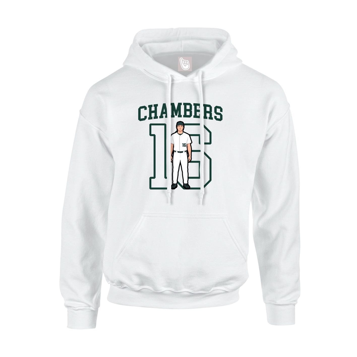 Hoodie — Shirsey in White
