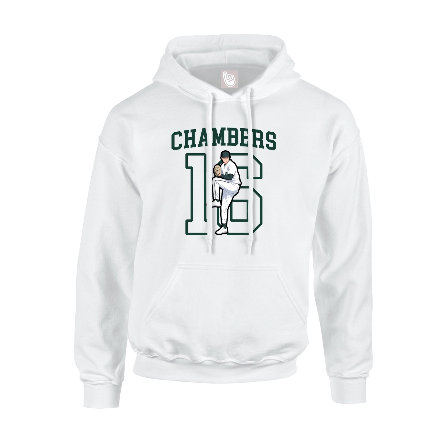 Hoodie — Shirsey in White
