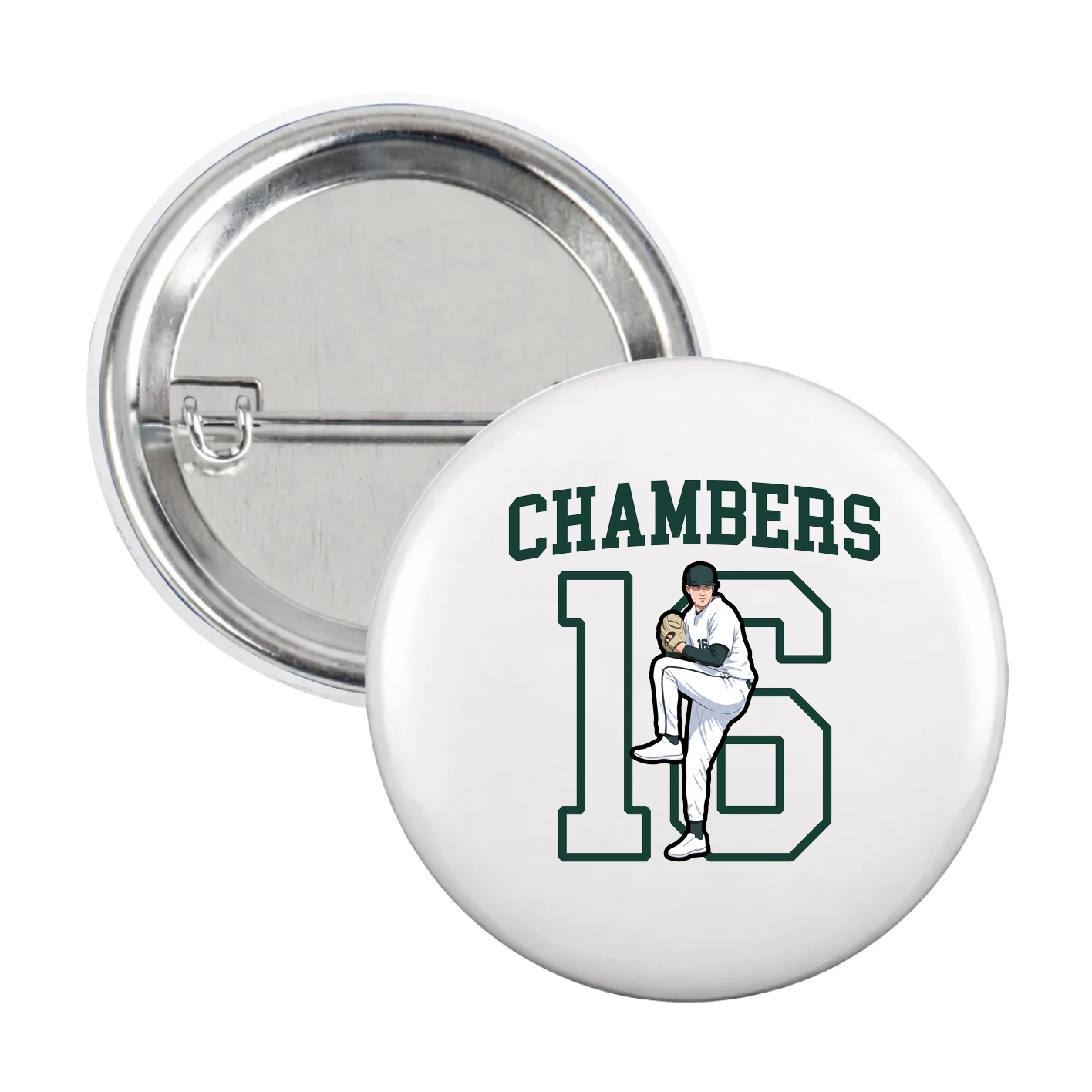 Game Day Button — Shirsey in White