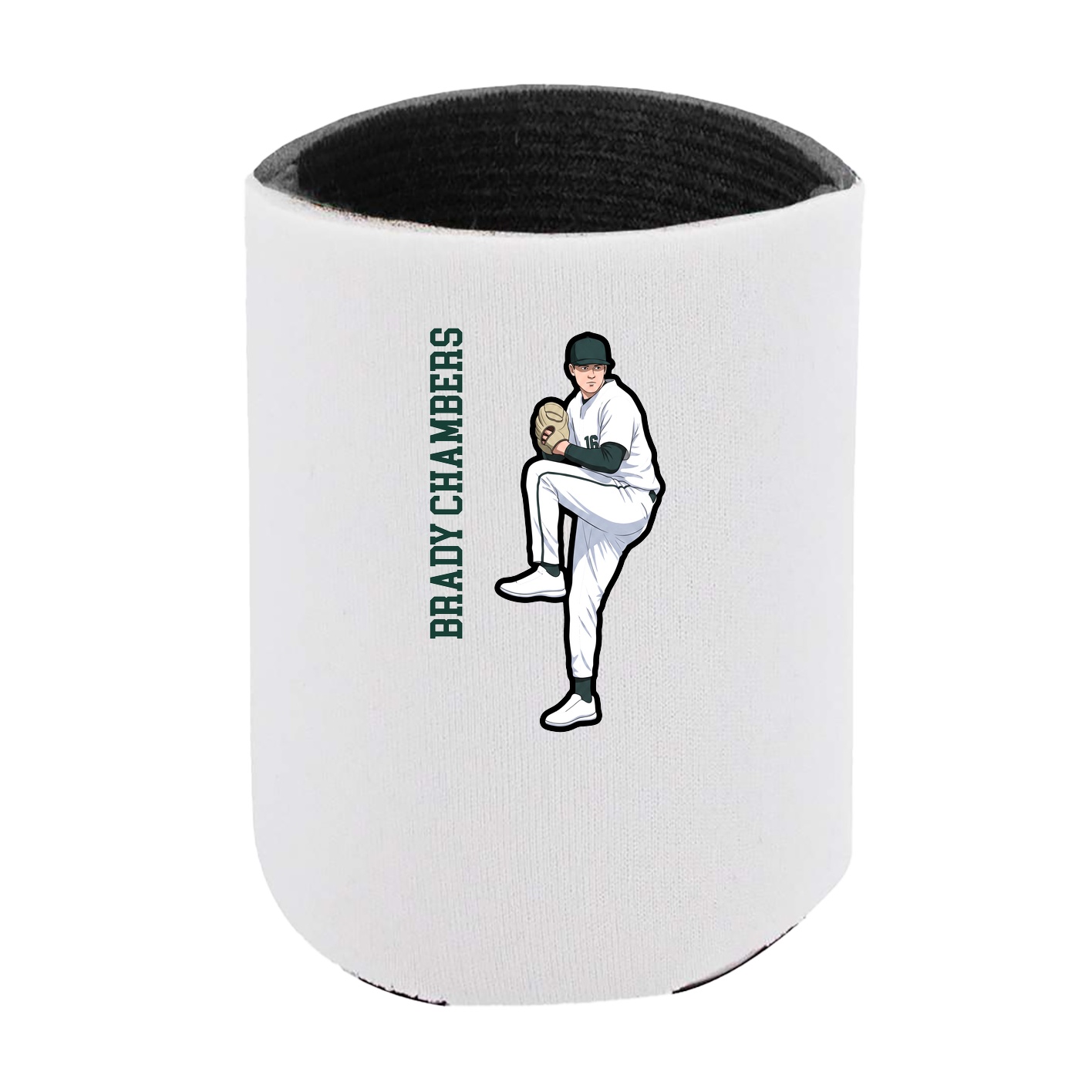 Can Holder — Name Vertical in White