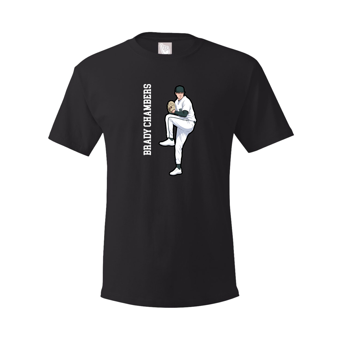 Tee — Name Vertical in Black