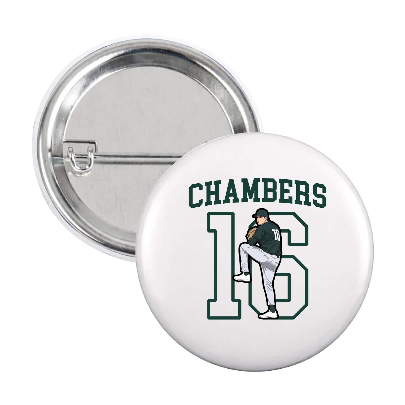Game Day Button — Shirsey in White