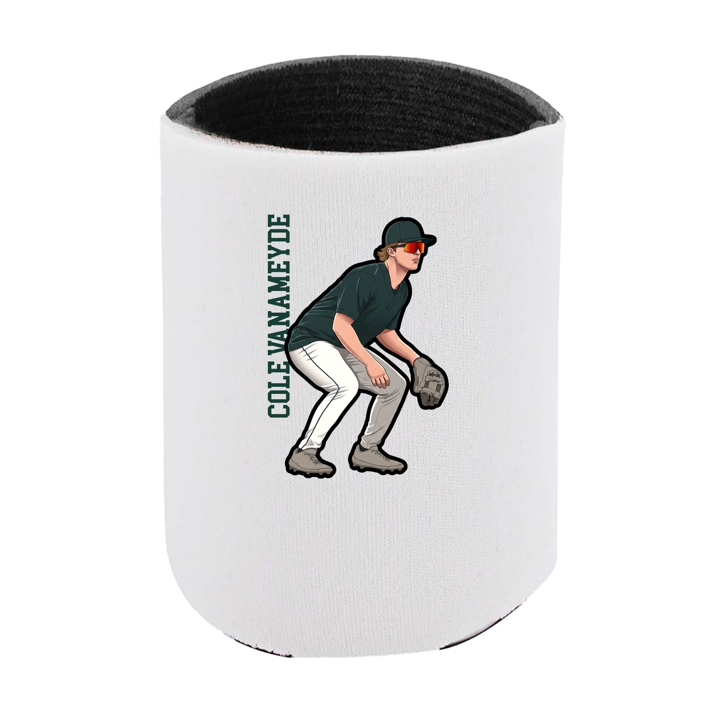 Can Holder — Name Vertical in White