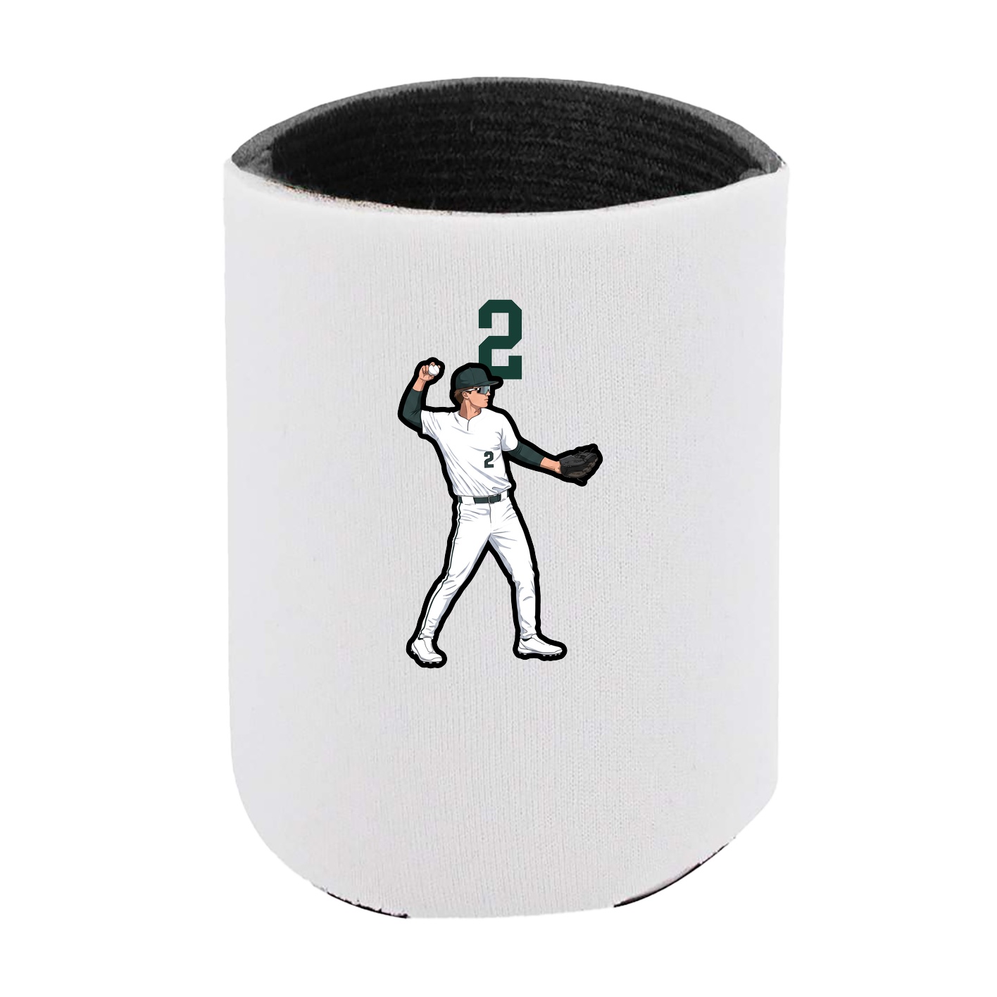 Can Holder — Number Top in White