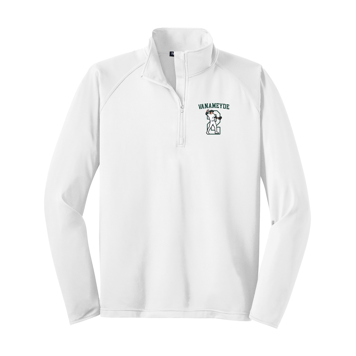 Q-Zip Pullover — Shirsey in White