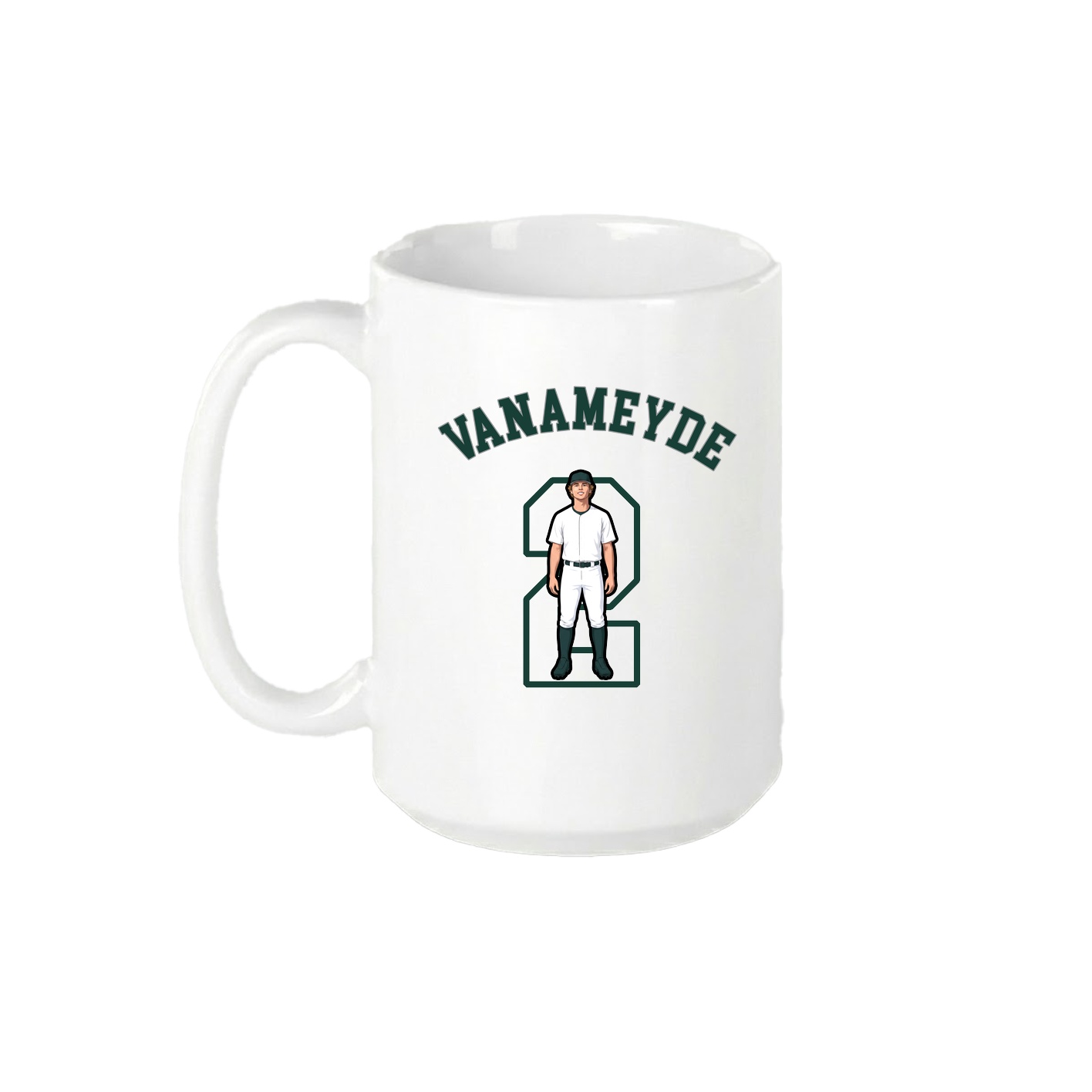 15oz Coffee Mug — Shirsey Arch in White