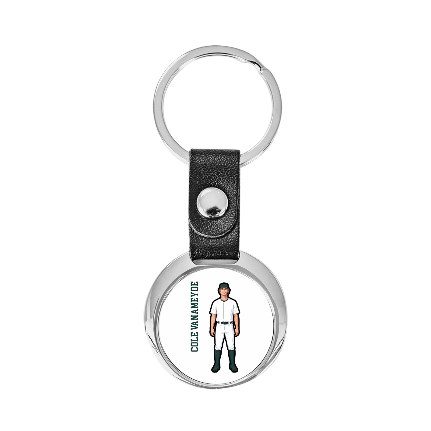 Key Chain — Name Vertical in Classic