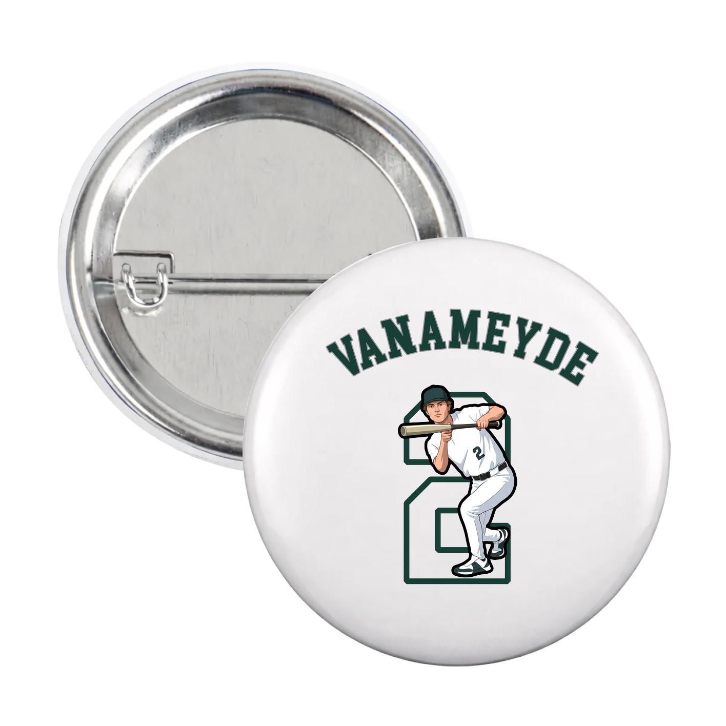 Game Day Button — Shirsey Arch in White