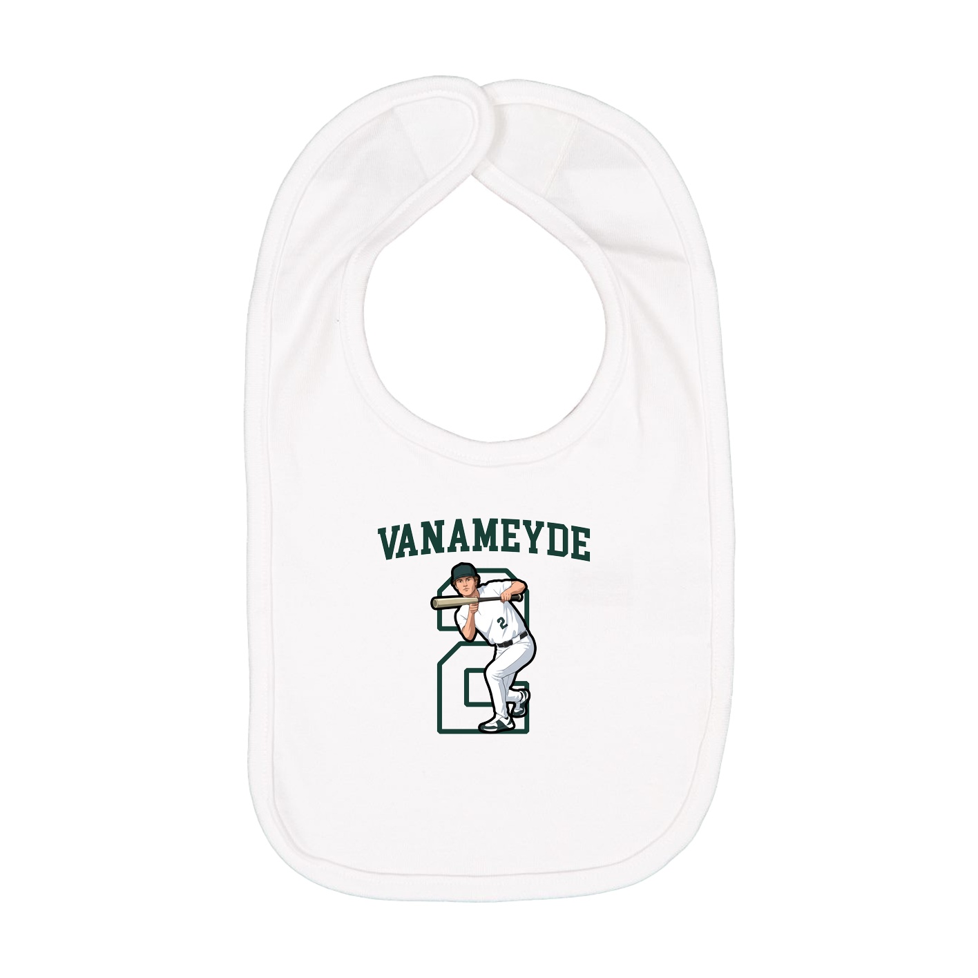 Infant Bib — Shirsey in White