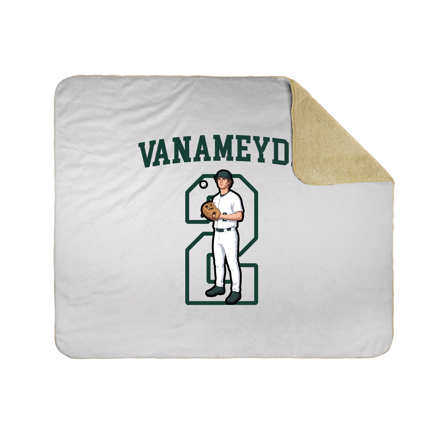 Throw Blanket — Shirsey in White