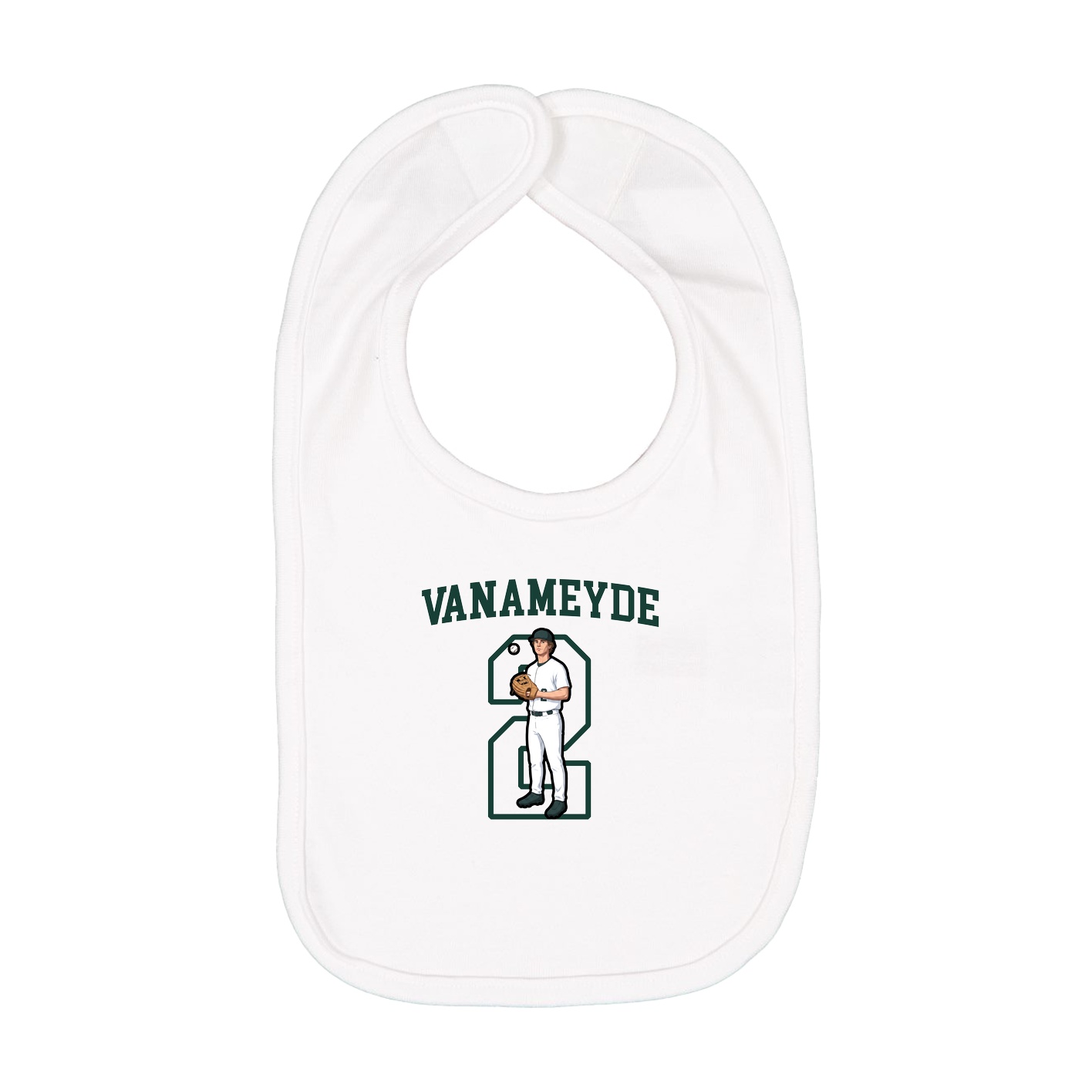 Infant Bib — Shirsey in White