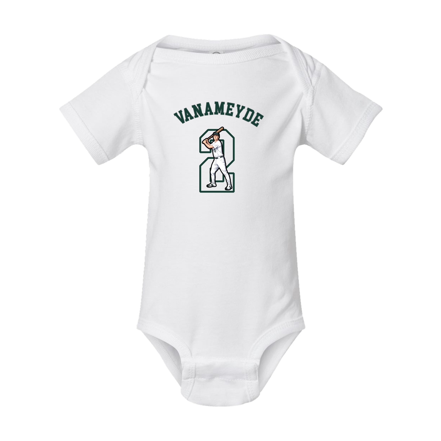 Baby Onesie — Shirsey Arch in White