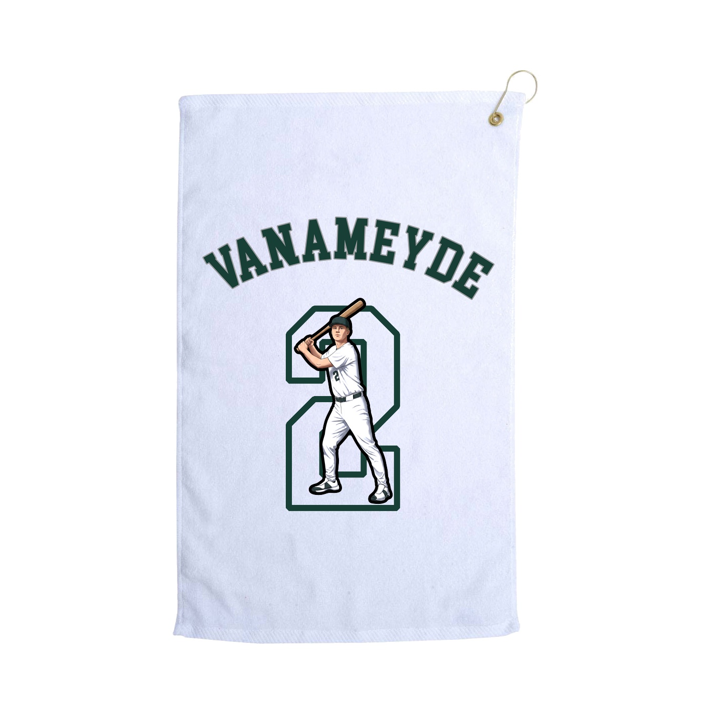 Golf Towel — Shirsey Arch in White