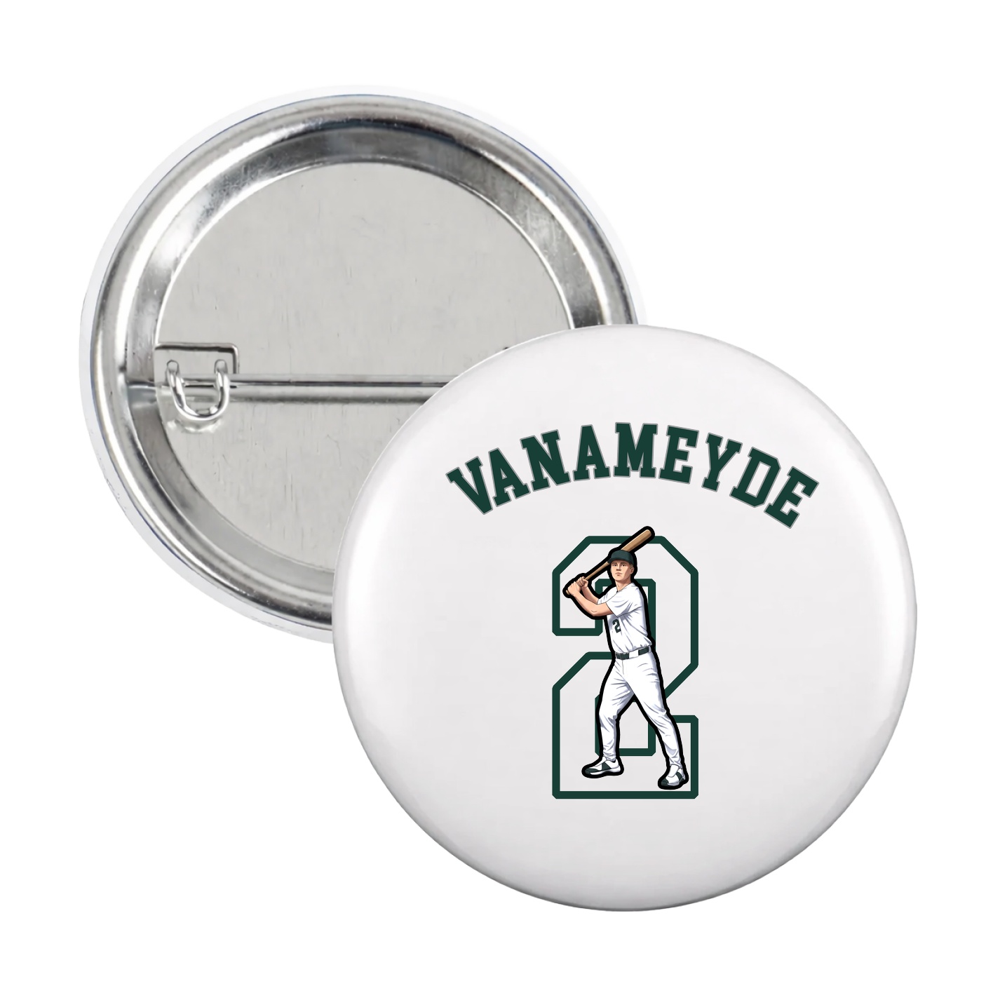 Game Day Button — Shirsey Arch in White