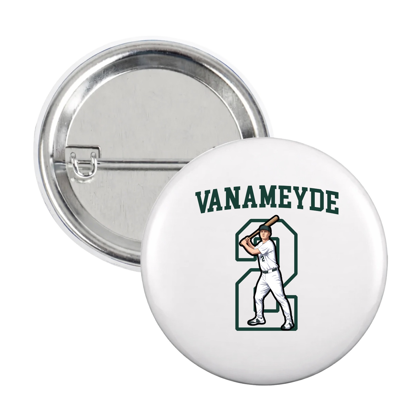 Game Day Button — Shirsey in White