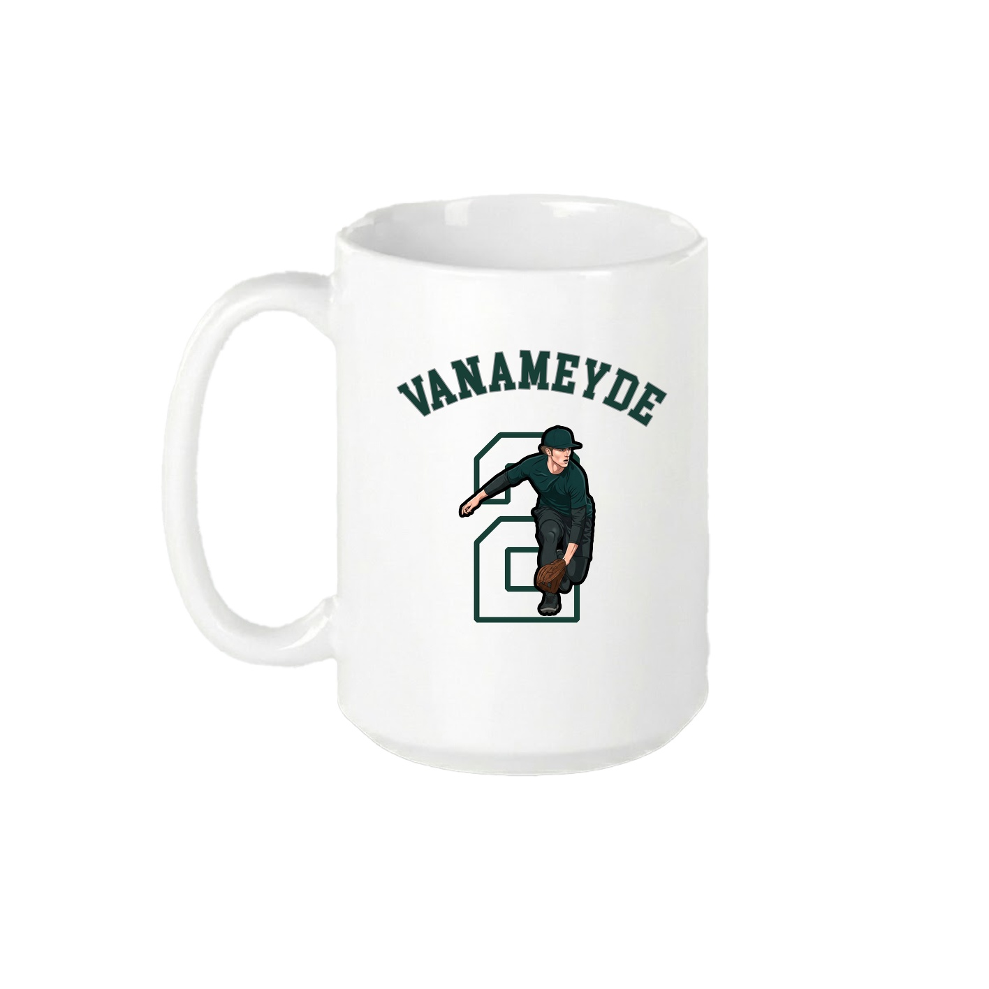 15oz Coffee Mug — Shirsey Arch in White