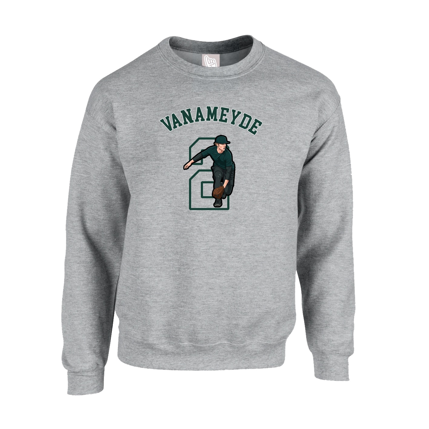 Fleece Crew — Shirsey Arch in Grey