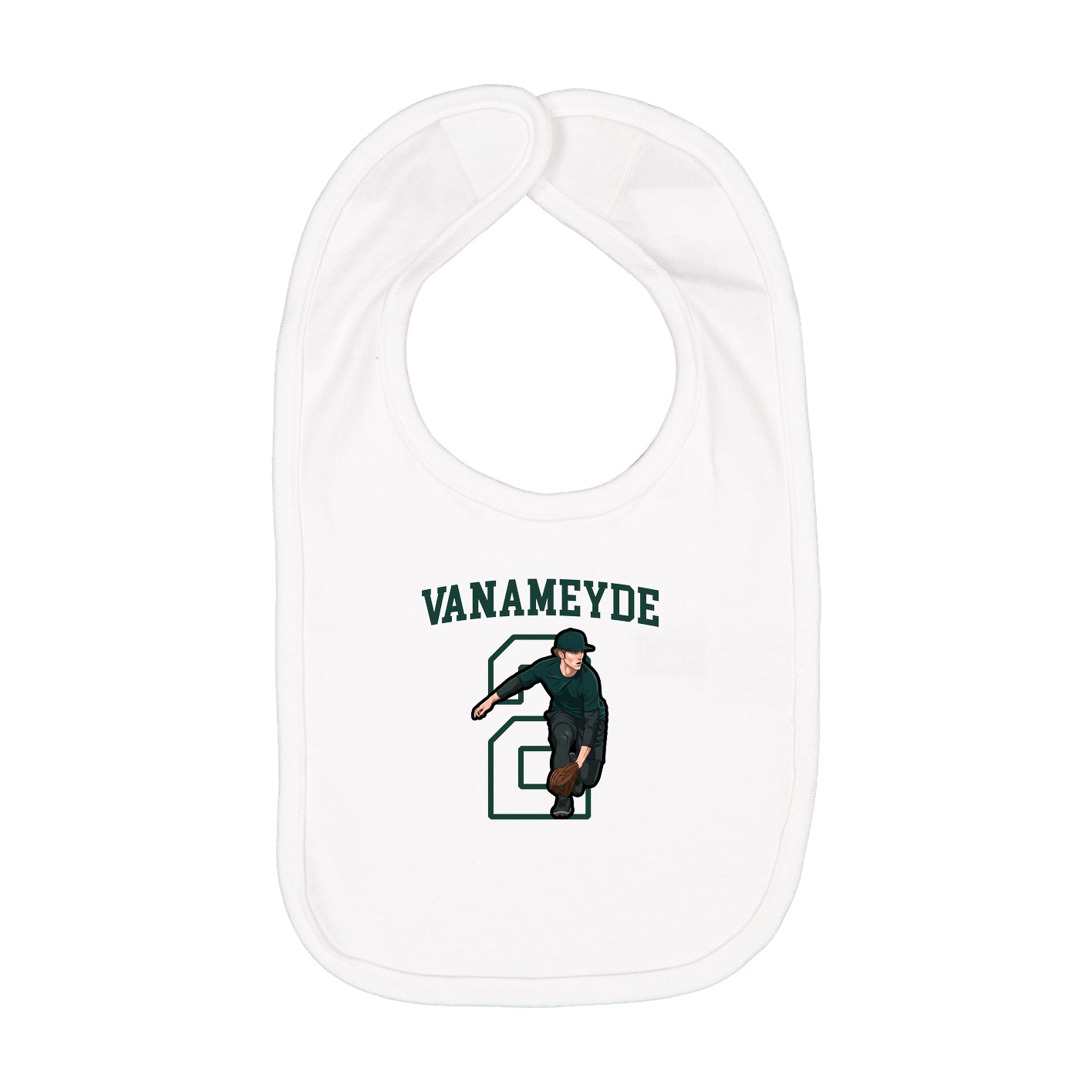 Infant Bib — Shirsey in White