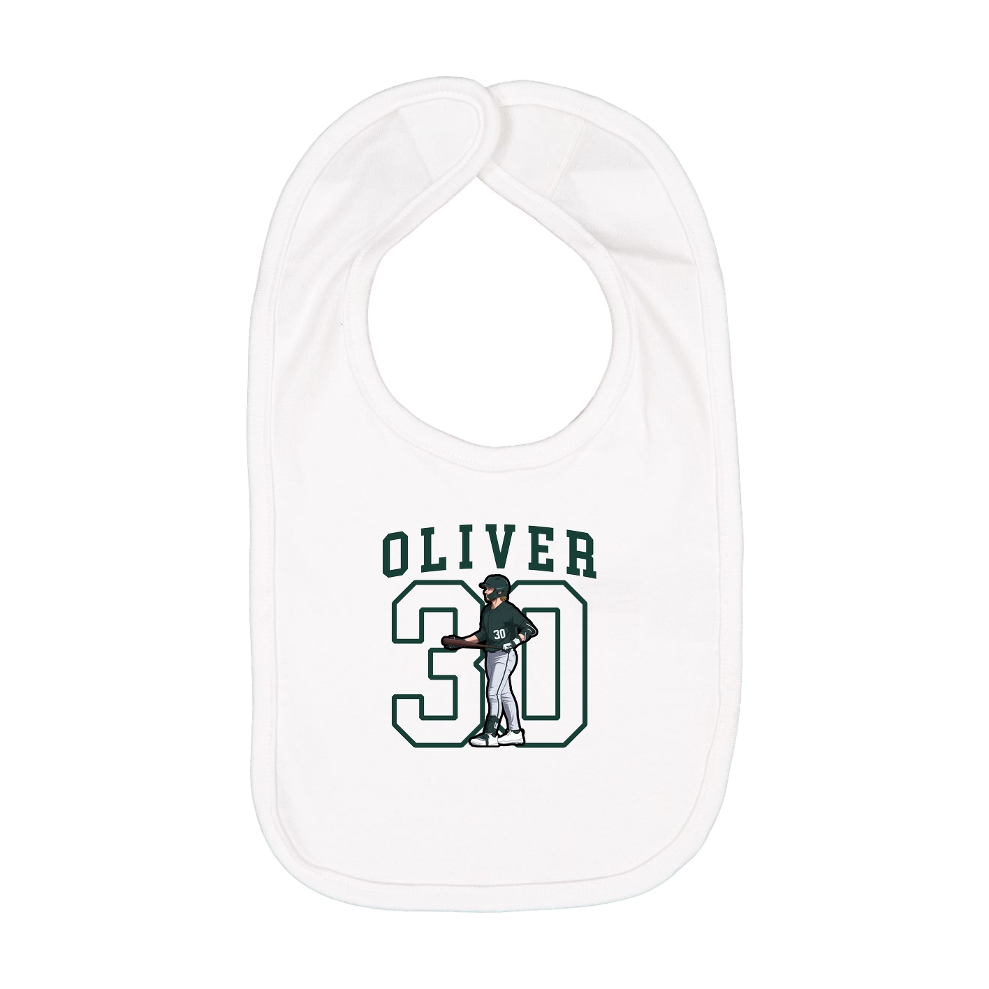 Infant Bib — Shirsey in White