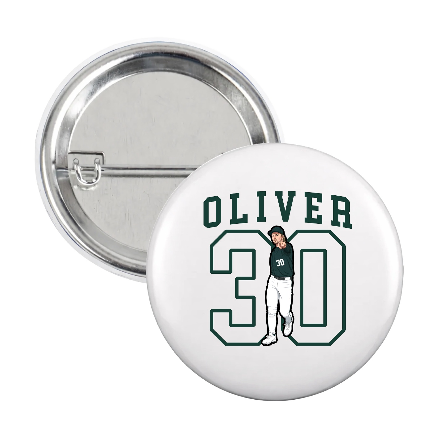 Game Day Button — Shirsey in White