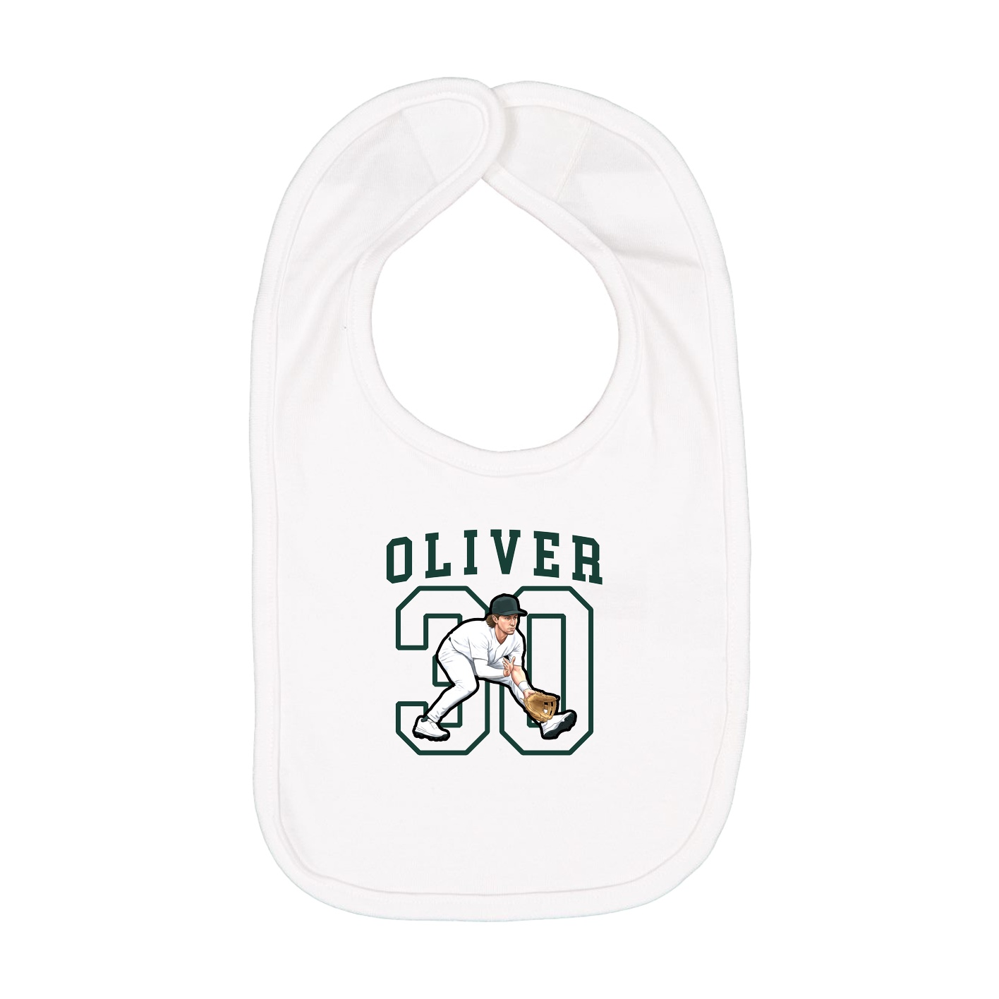 Infant Bib — Shirsey in White