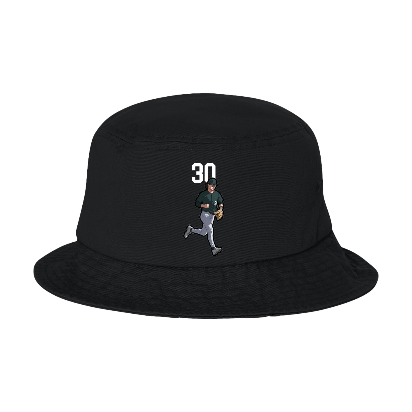 Bucket Cap — Number Top in Black