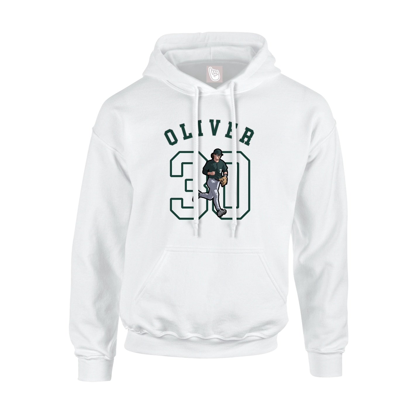 Hoodie — Shirsey Arch in White