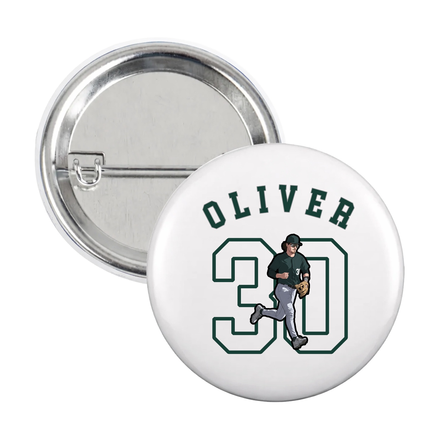 Game Day Button — Shirsey Arch in White
