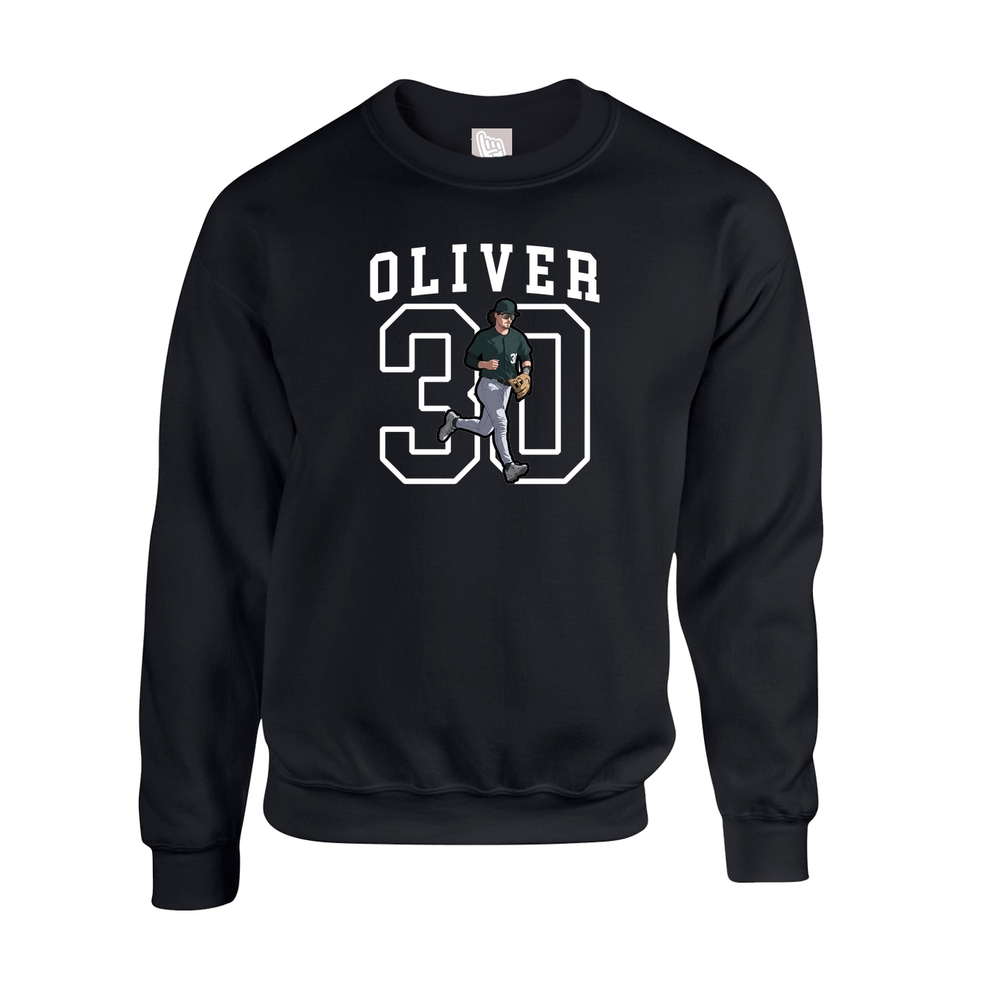 Fleece Crew — Shirsey in Black