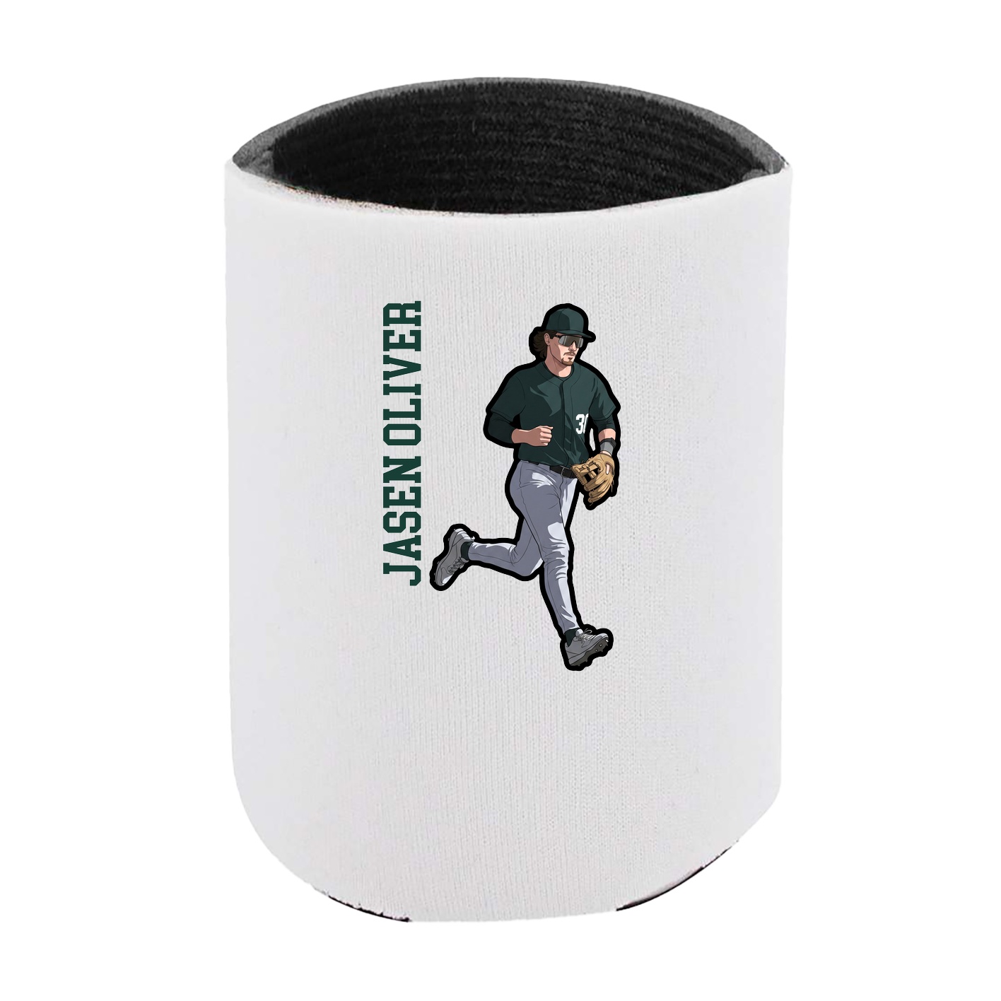 Can Holder — Name Vertical in White