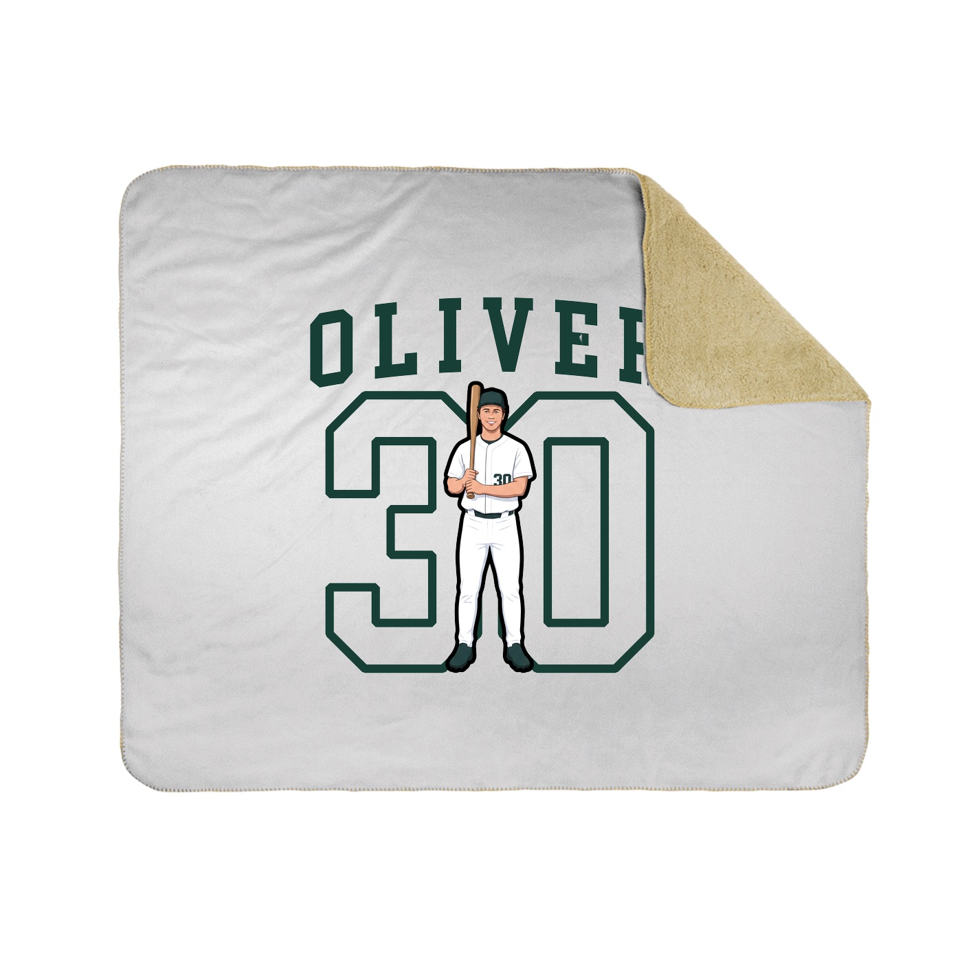 Throw Blanket — Shirsey in White