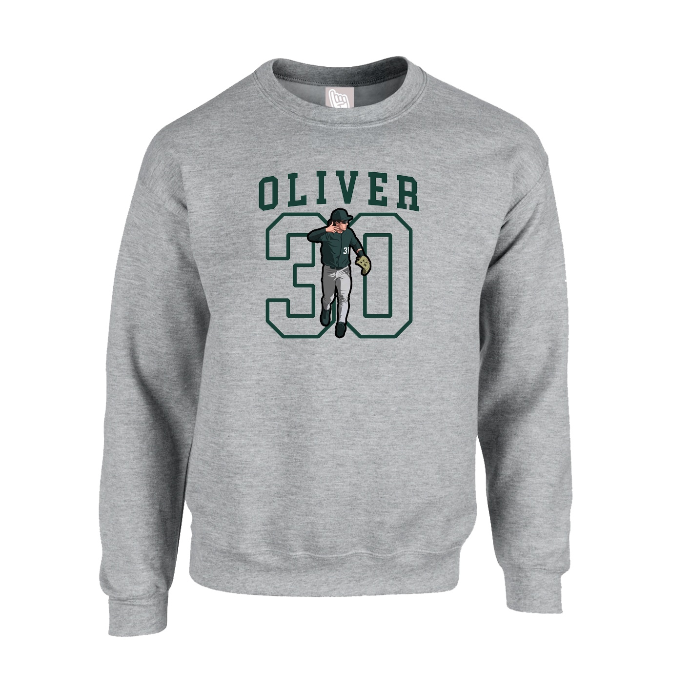 Fleece Crew — Shirsey in Grey