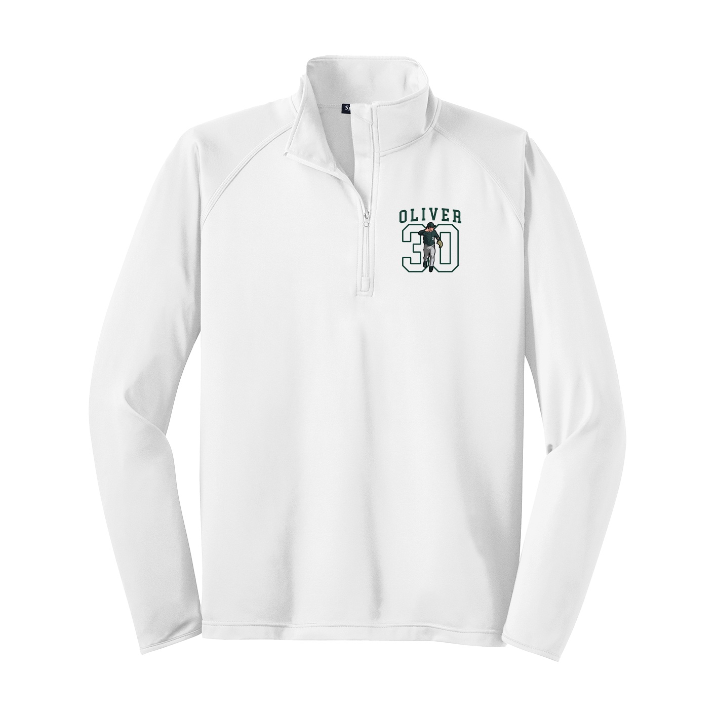 Q-Zip Pullover — Shirsey in White