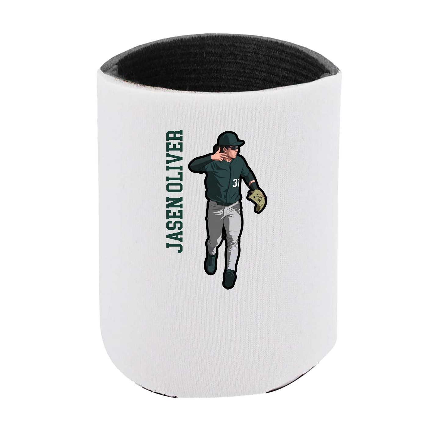 Can Holder — Name Vertical in White